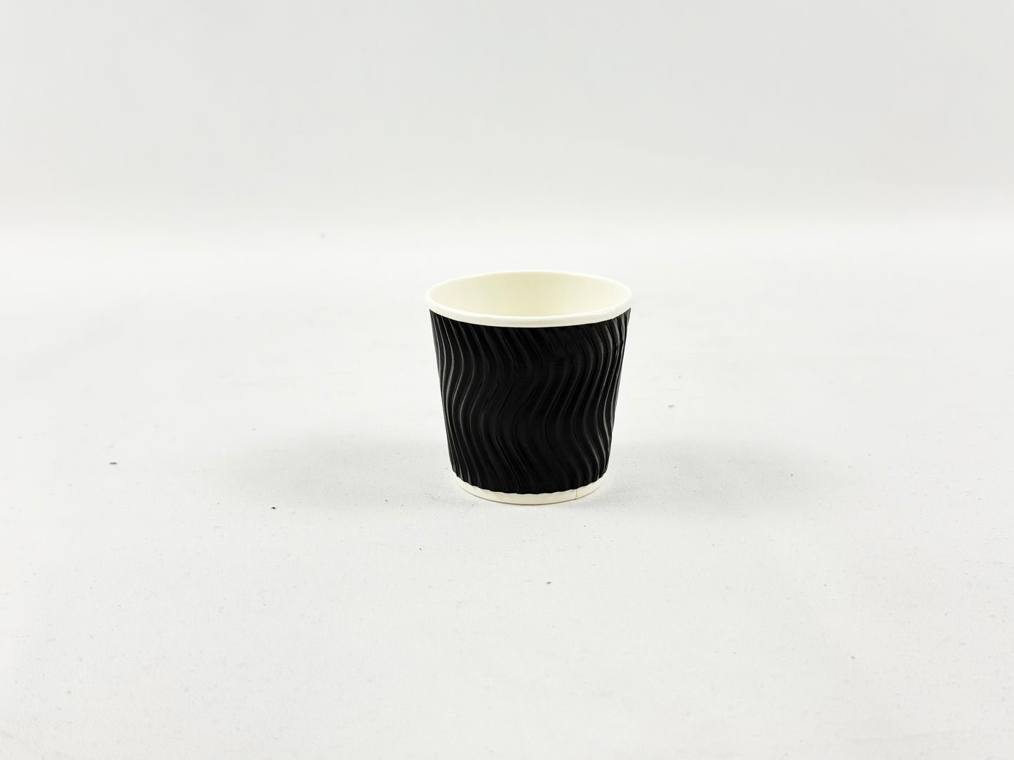 4oz Black Ripple Wall Coffee Cup 1000Pcs
