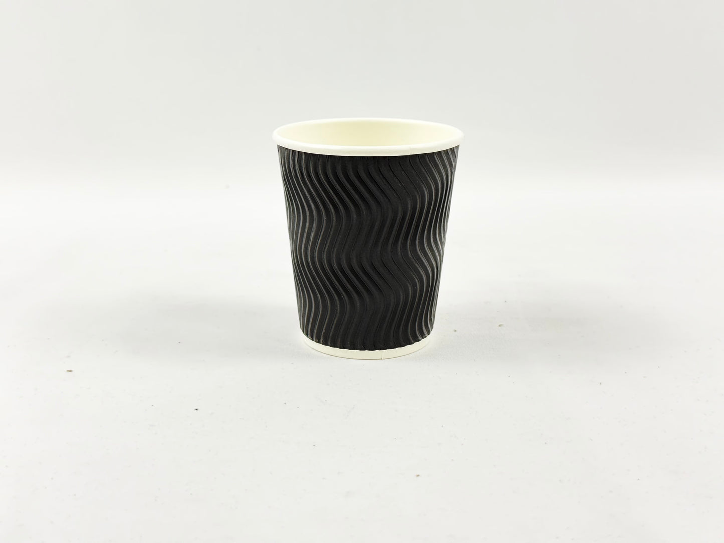 8oz Black Ripple Wall coffee Cups 500Pcs