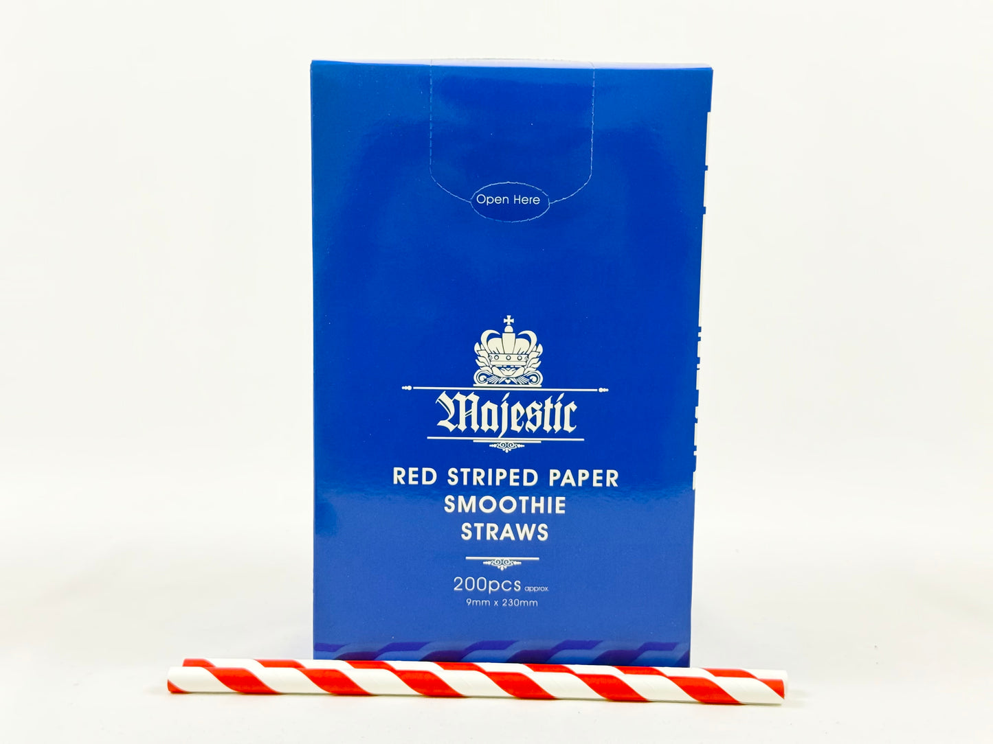 Striped Paper Drinking Straw 250pcs