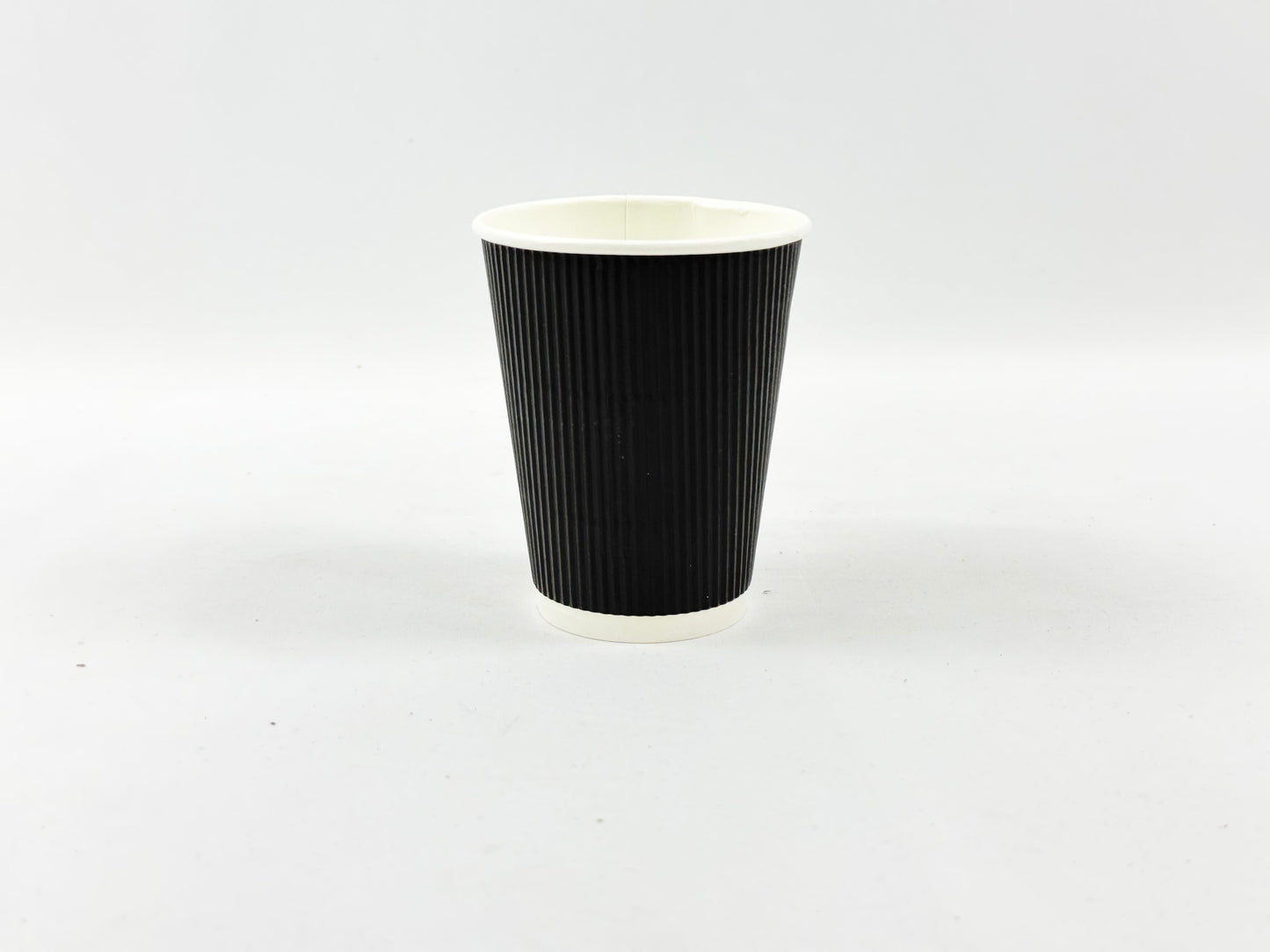 12oz Black Ripple Wall Coffee Cup 500Pcs