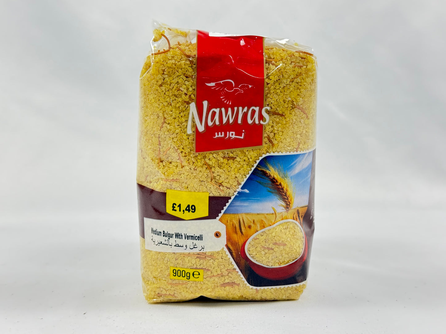 Nawras Medium Bulgur with vermicelli 10x900g