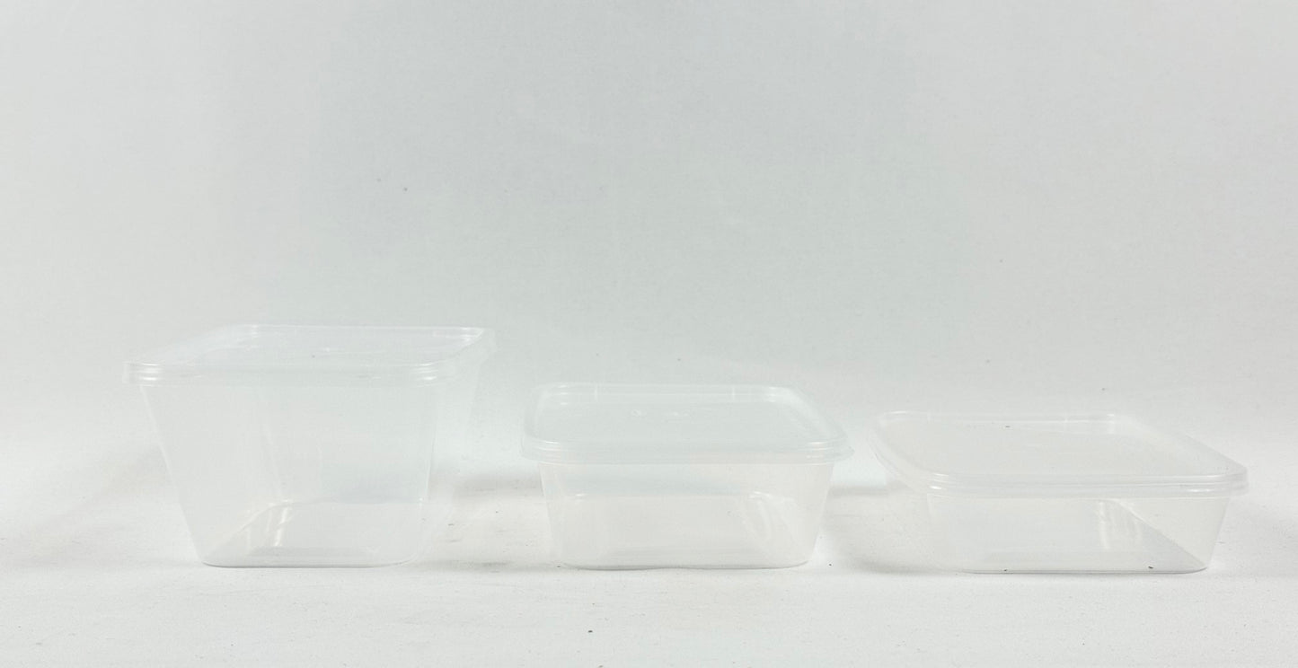 Plastic Containers with Lid 250pcs