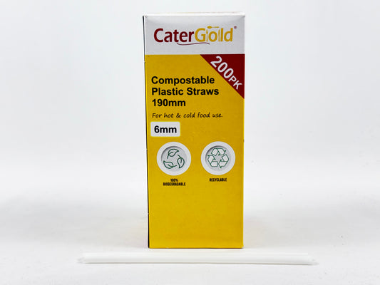 Plastic Drinking Straw 6mm 200pcs