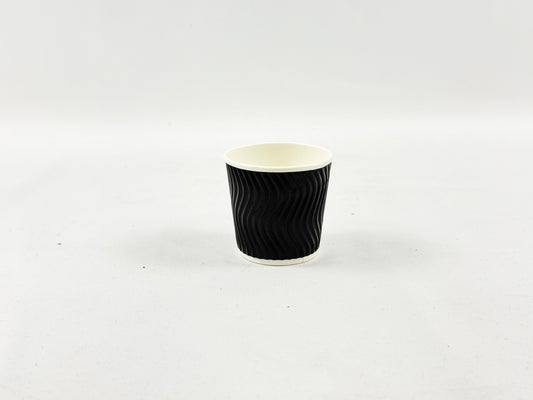 4oz Black Ripple Wall Coffee Cup 1000Pcs