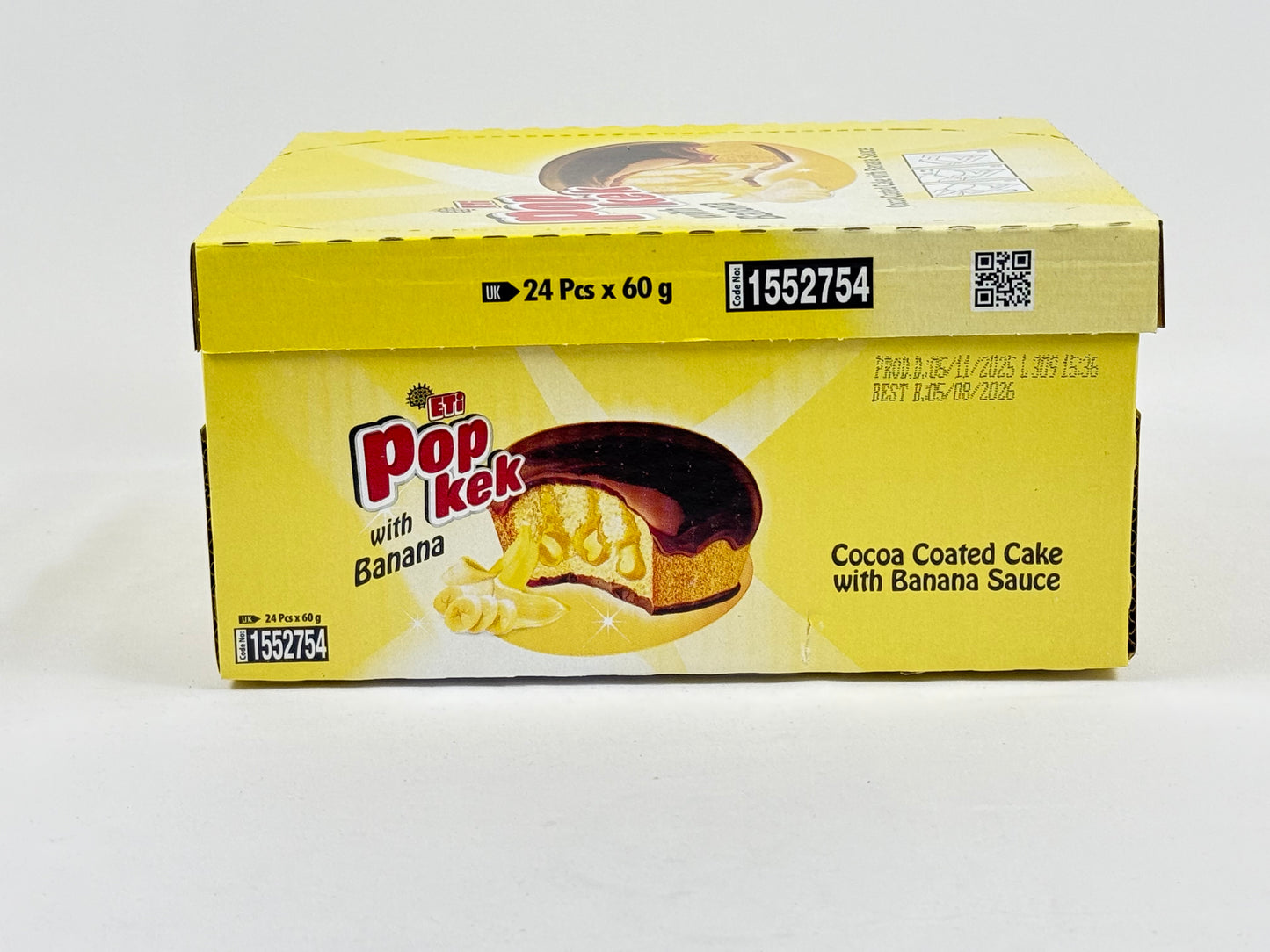 Eti Pop Kek Banana 24x60g