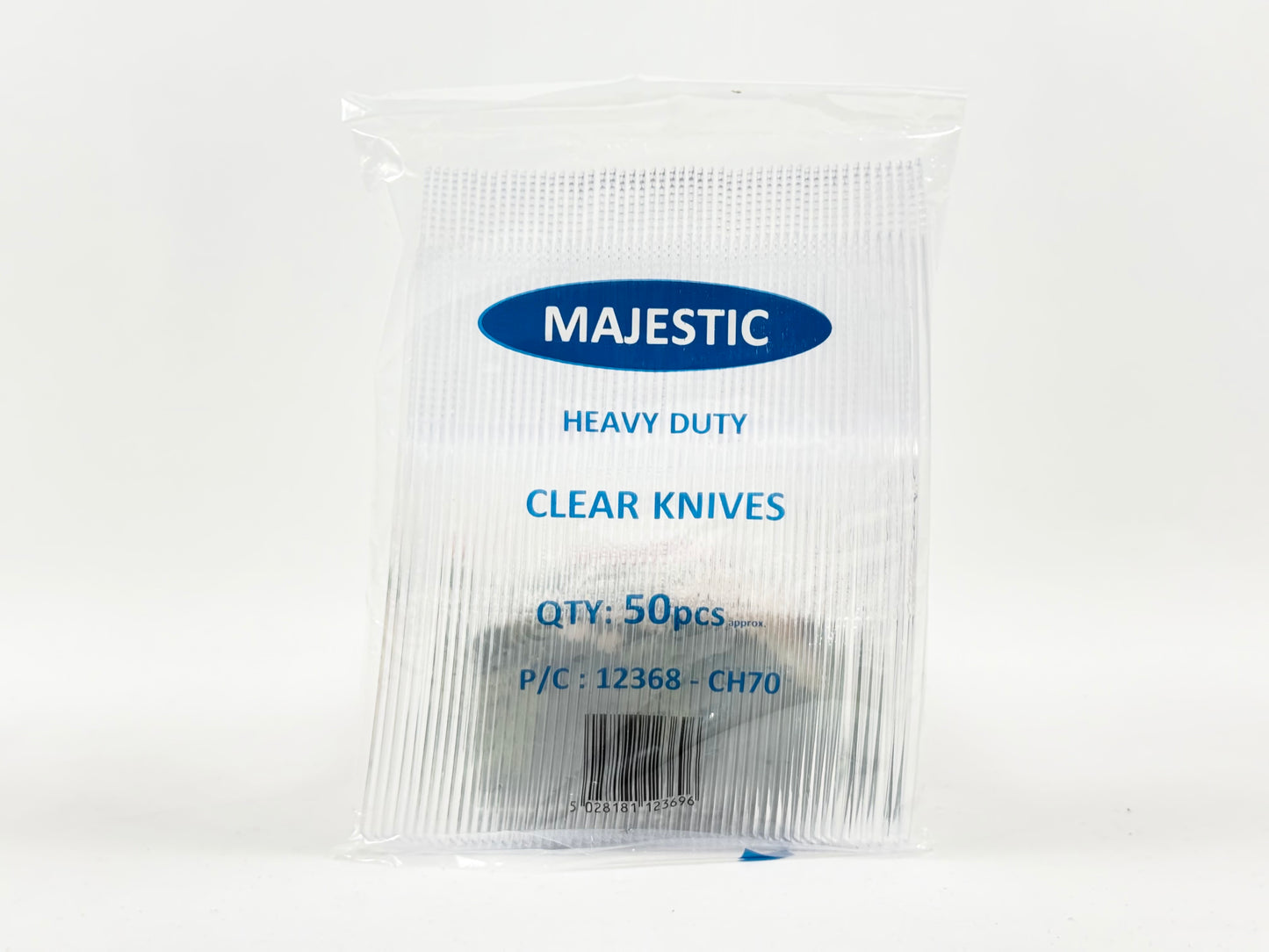 Clear Heavy Duty plastic Cutlery 20x50pcs