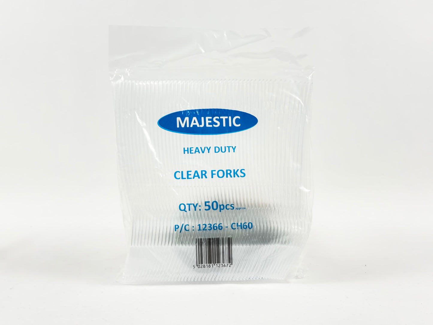 Clear Heavy Duty plastic Cutlery 20x50pcs