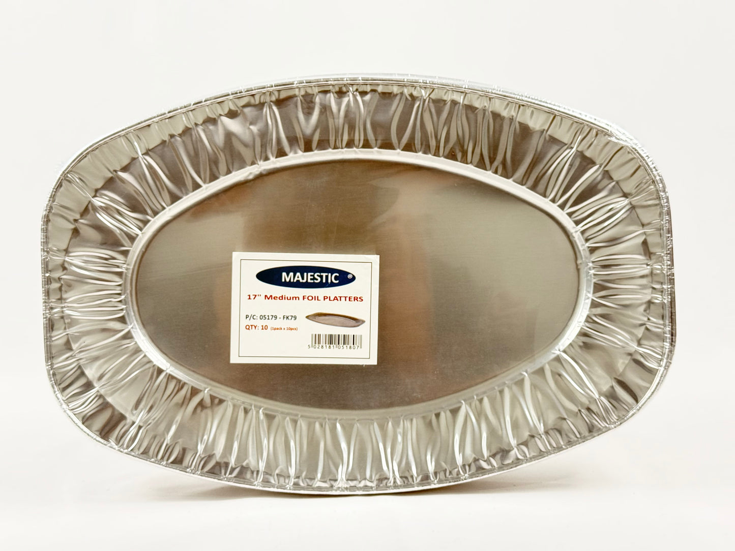 17inch Foil Platter 5x10pcs