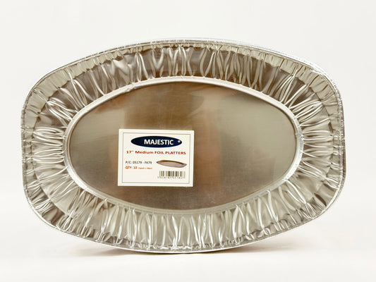 17inch Foil Platter 5x10pcs