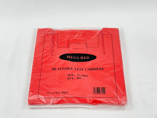 Mega Red Vest Carrier 10x100