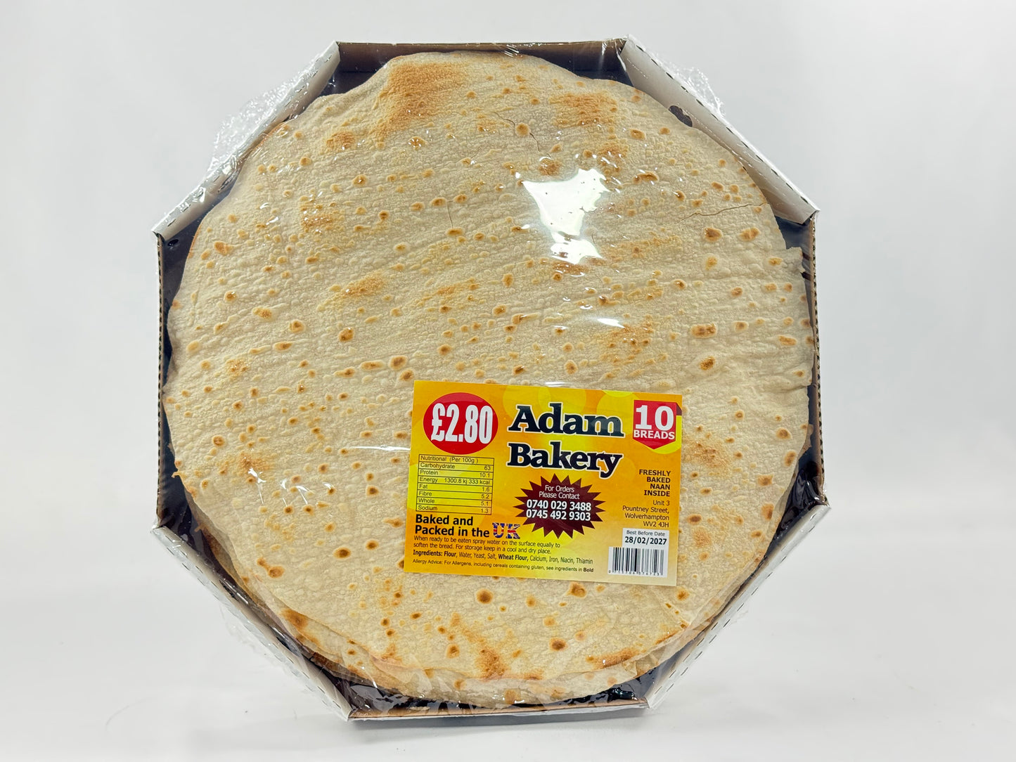 Adam White Bread 5 Packs